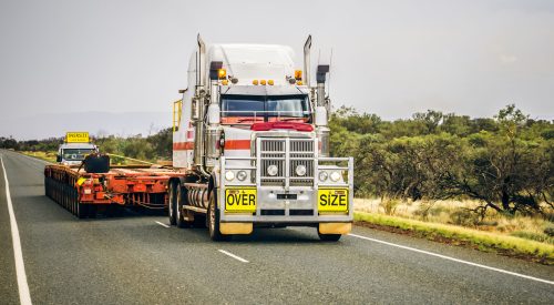 An,Image,Of,An,Oversize,Road,Truck,In,Australia
